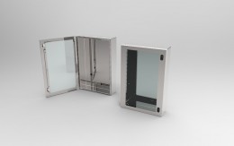 Casse INOX con porta trasparente