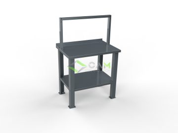 Banco da lavoro con supporto lampada