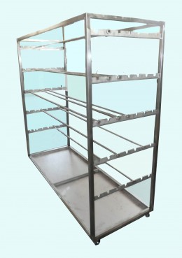 Carrello INOX porta salumi